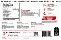 Schinoussa 100% Pure Creatine Monohydrate 300g – Micronized Creatine – Canadian Owned – Performance, Power & Strength image 2