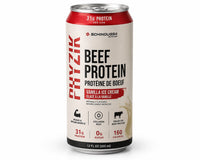 Schinoussa Beef Protein Drink – Vanilla Ice Cream (30 x 355ml) – Canadian Owned, Grass Fed, 31g Protein Per Can image 2
